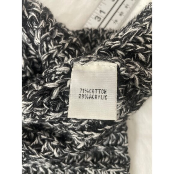 Kenneth Cole New York Womens Knit Button-Front Sweater Top - Medium Size - Black - Picture 6 of 8